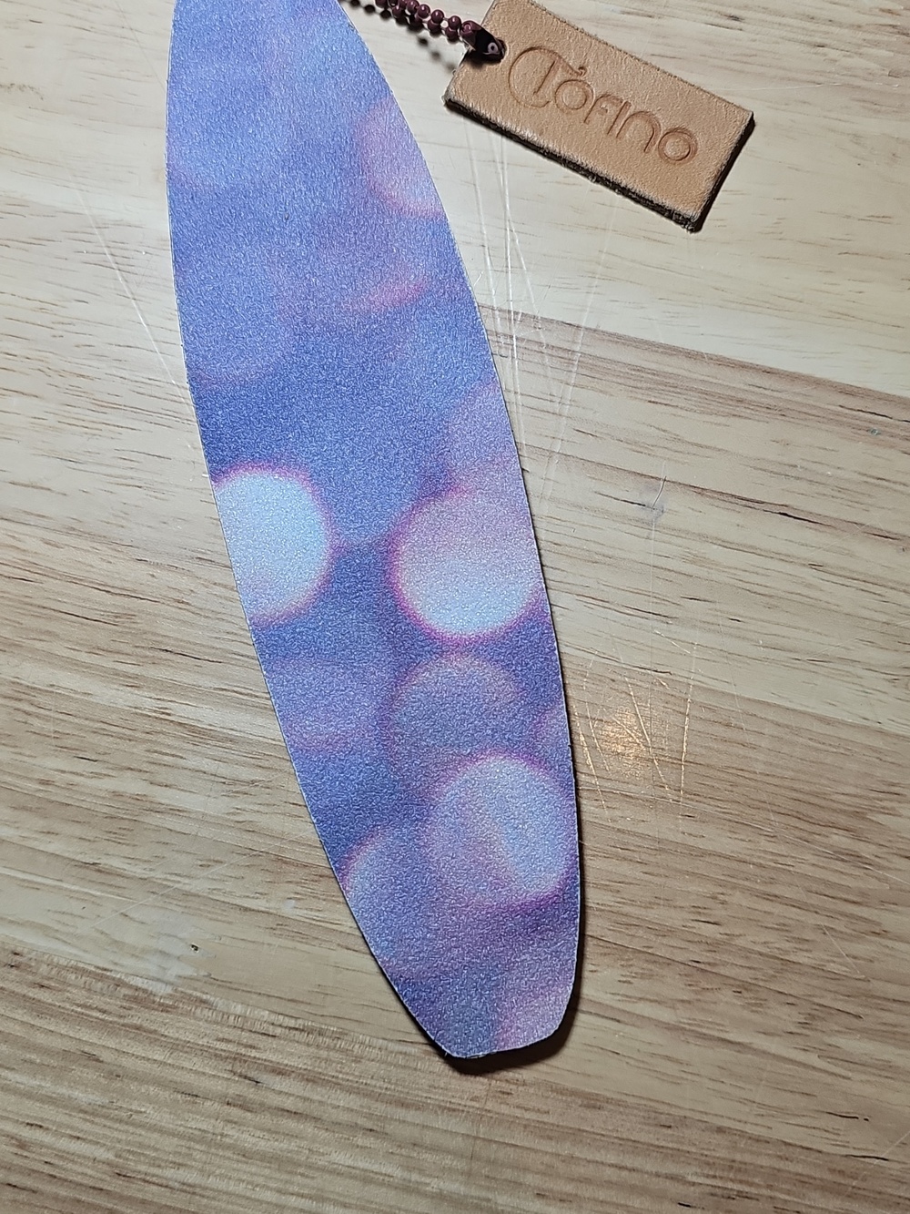 Bubbles Print Surfboard Shaped Nail File
